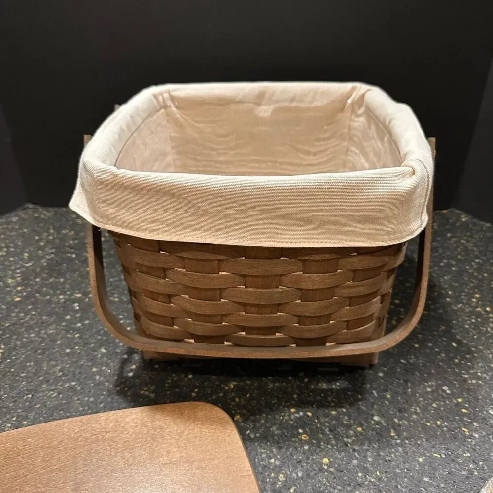 Longaberger Picnic Tote with Lid, Liner, Protector